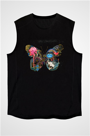 Kaskade Siyah Unisex Kolsuz Tişört