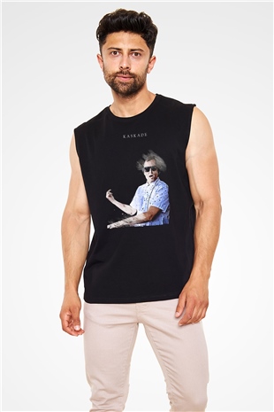 Kaskade Siyah Unisex Kolsuz Tişört