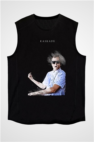 Kaskade Siyah Unisex Kolsuz Tişört