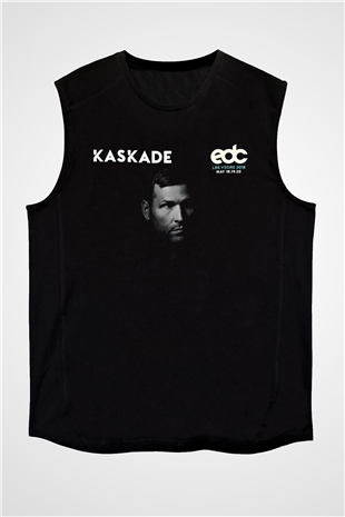 Kaskade Siyah Unisex Kolsuz Tişört