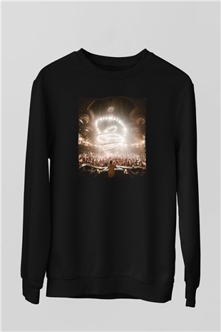 Kaskade Siyah Unisex Sweatshirt