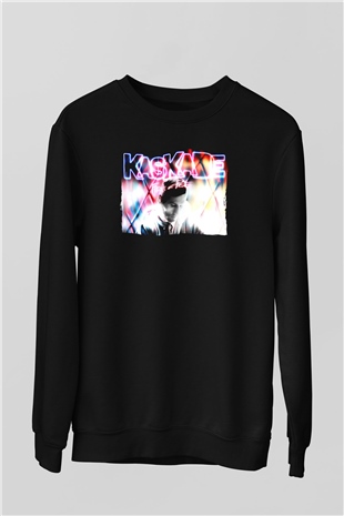 Kaskade Siyah Unisex Sweatshirt