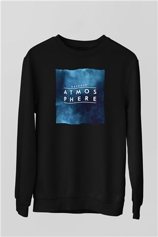 Kaskade Siyah Unisex Sweatshirt