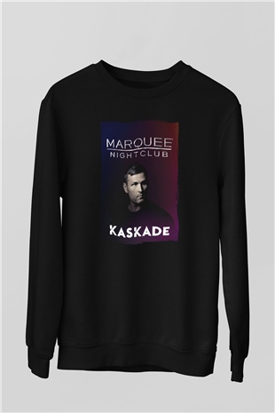Kaskade Siyah Unisex Sweatshirt
