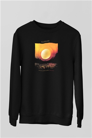 Kaskade Siyah Unisex Sweatshirt
