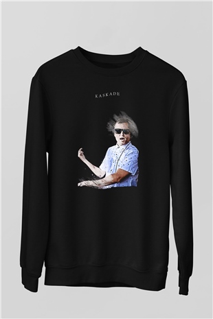 Kaskade Siyah Unisex Sweatshirt