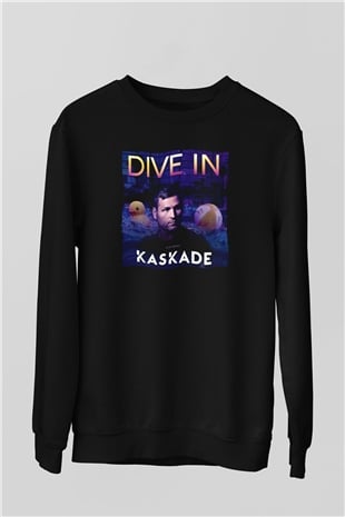 Kaskade Siyah Unisex Sweatshirt