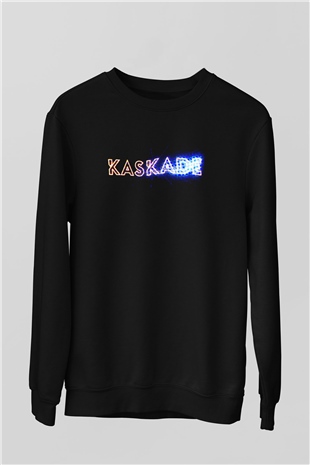 Kaskade Siyah Unisex Sweatshirt