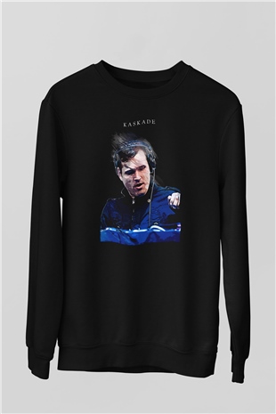 Kaskade Siyah Unisex Sweatshirt