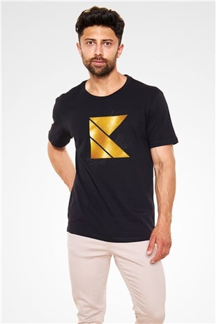 Kaskade Siyah Unisex Tişört T-Shirt - TişörtFabrikası