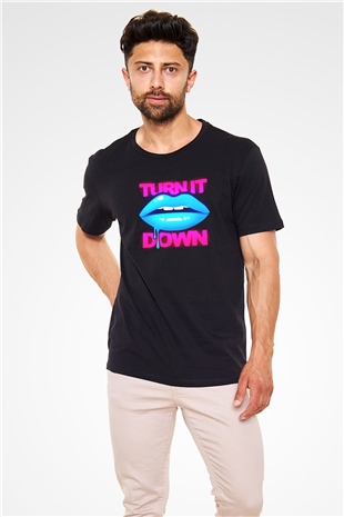 Kaskade Siyah Unisex Tişört T-Shirt - TişörtFabrikası