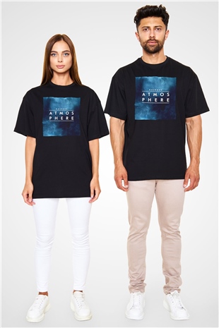 Kaskade Siyah Oversize Tişört Oversize T-shirt - TişörtFabrikası
