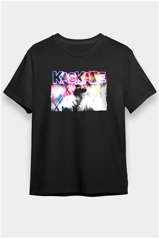 Kaskade Siyah Unisex Tişört T-Shirt - TişörtFabrikası