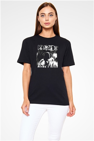 Kaskade Siyah Unisex Tişört T-Shirt - TişörtFabrikası