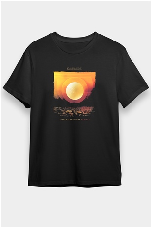 Kaskade Siyah Unisex Tişört T-Shirt - TişörtFabrikası