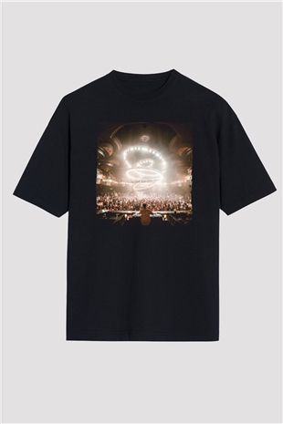 Kaskade Siyah Oversize Tişört Oversize T-shirt - TişörtFabrikası