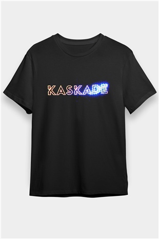 Kaskade Siyah Unisex Tişört T-Shirt - TişörtFabrikası