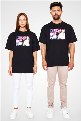 Kaskade Siyah Oversize Tişört Oversize T-shirt - TişörtFabrikası