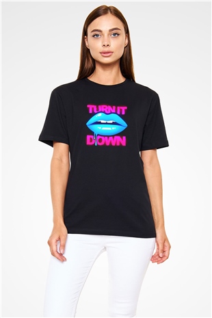 Kaskade Siyah Unisex Tişört T-Shirt - TişörtFabrikası