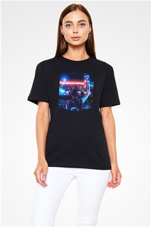 Kaskade Siyah Unisex Tişört T-Shirt - TişörtFabrikası