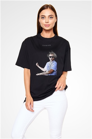 Kaskade Siyah Oversize Tişört Oversize T-shirt - TişörtFabrikası