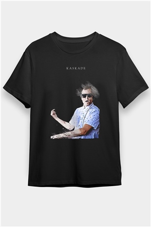 Kaskade Siyah Unisex Tişört T-Shirt - TişörtFabrikası
