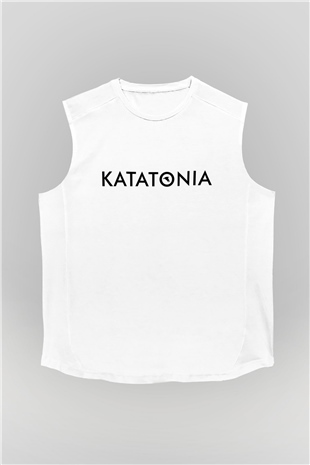 Katatonia Beyaz Unisex Kolsuz Tişört