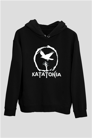 Katatonia Siyah Unisex Kapüşonlu Sweatshirt