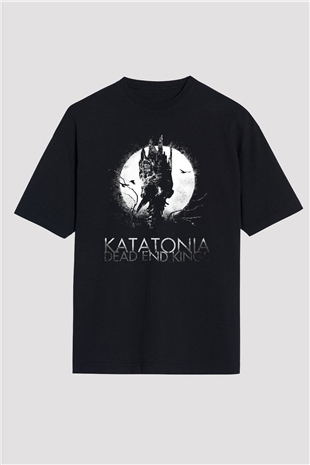 Katatonia Siyah Unisex Oversize Tişört T-Shirt