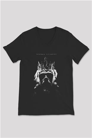 Katatonia Siyah Unisex V Yaka Tişört