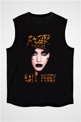 Katy Perry Siyah Unisex Kolsuz Tişört