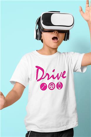 Kavinsky Baskılı Beyaz Unisex Beyaz Çocuk Tişört - Tshirt