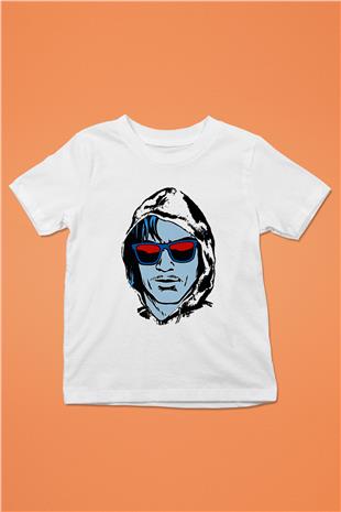 Kavinsky Baskılı Beyaz Unisex Beyaz Çocuk Tişört - Tshirt