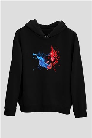 Kavinsky Baskılı Unisex Siyah Hoodie