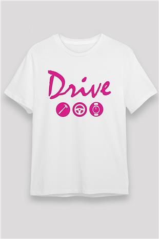Kavinsky Unisex Baskılı Beyaz Tişört - Tshirt