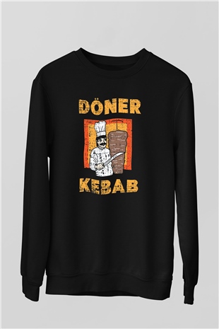 Kebapçı Siyah Unisex Sweatshirt