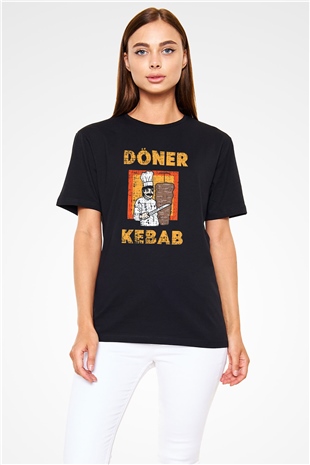 Kebapçı Siyah Unisex Tişört T-Shirt - TişörtFabrikası
