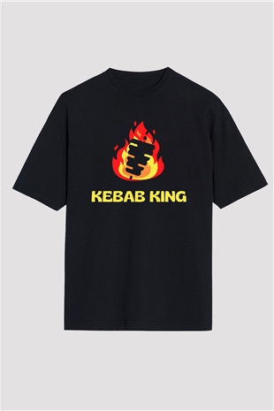 Kebapçı Siyah Oversize Tişört Oversize T-shirt - TişörtFabrikası