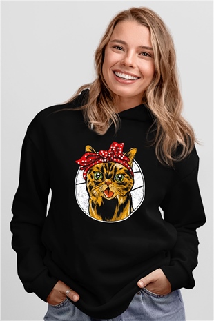 KedicikSiyah  Unisex Hoodie