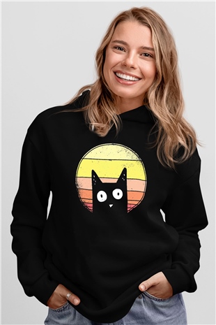 KediSiyah Tshirt Unisex Hoodie