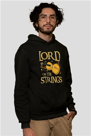 Kemancı Siyah Unisex Kapüşonlu Sweatshirt