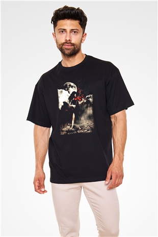 Kemancı Siyah Unisex Oversize Tişört T-Shirt
