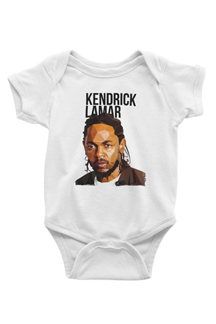Kendrick Lamar Beyaz Bebek Body - Zıbın