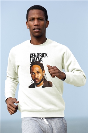 Kendrick Lamar Beyaz Unisex Sweatshirt