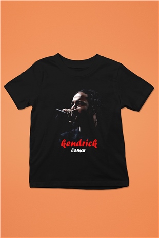 Kendrick Lamar Siyah Unisex Çocuk Tişört