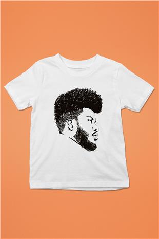 Khalid Baskılı Beyaz Unisex Beyaz Çocuk Tişört - Tshirt