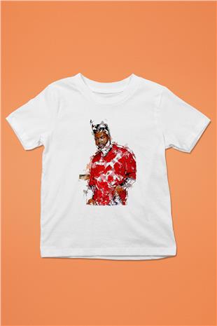 Khalid Baskılı Beyaz Unisex Beyaz Çocuk Tişört - Tshirt