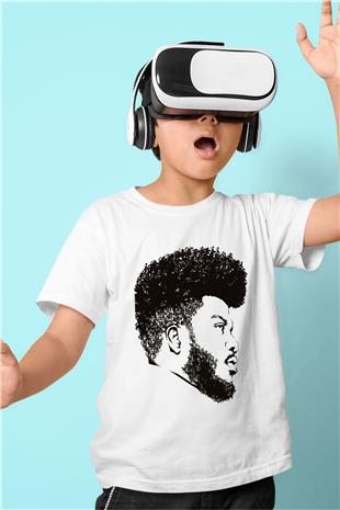 Khalid Baskılı Beyaz Unisex Beyaz Çocuk Tişört - Tshirt
