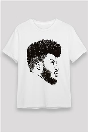 Khalid Baskılı Unisex Beyaz Tişört - Tshirt