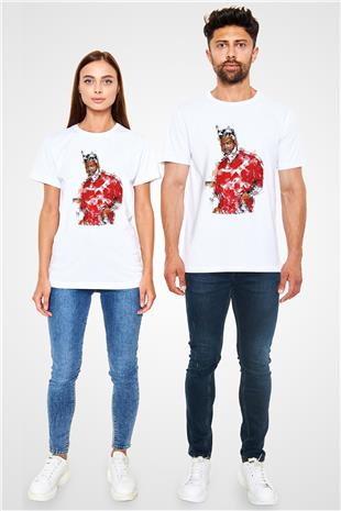 Khalid Baskılı Unisex Beyaz Tişört - Tshirt